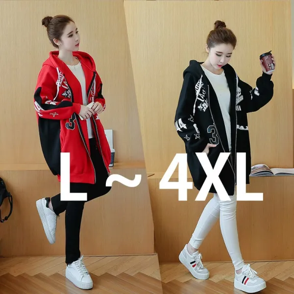 큰언니 1100 916 L~4XL 빅사이즈 스켈레톤 후드 짚업 자켓