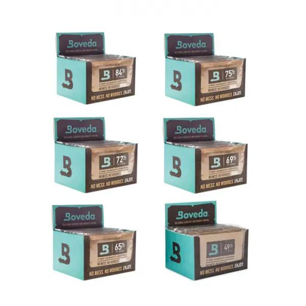[12팩묶음] 보베다 습도 조절 방습제 시가 관리 6종 / Boveda Humidifier 84-49percent, 12pack, 6Type, 3. 72