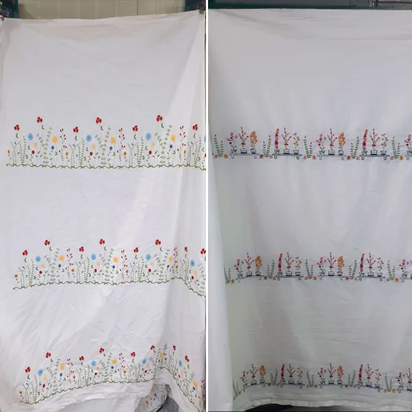 미뎀데코 워싱광목원단 플라워 2종 퍼퓸 플라워