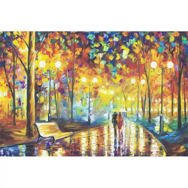 1000 피스 퍼즐 빗속을 걷는 퍼즐 풍경 mini puzzle (38 x 26cm), 1