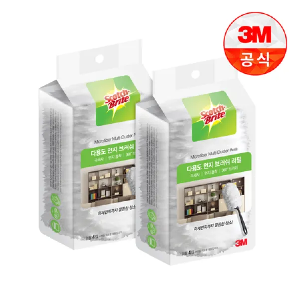 [멸치쇼핑]3M [3M]뉴 다용도 먼지떨이 리필 4입 2개, 상세 설명 참조