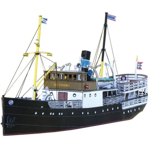 X-Toy 아이의 종이 모형 키트 1 250 영국 Pharos 화물선 수제 퍼즐 장난감 및 선물 5.1 인치 PROD110500, One Color, 상세 설명 참조0