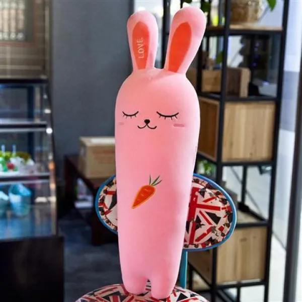 허그 쿠션 피규어 큐트 수면 침대위 봉제인형 바디필로우 부드러운, 1. 3메터 거액초과, 핑크 연함 무