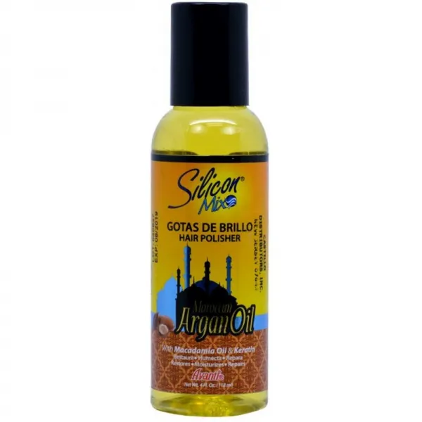 실리콘 혼합 모로코 & Argan 기름 Gotas De Brillo 머리 광택기 4oz / 118ml, 1