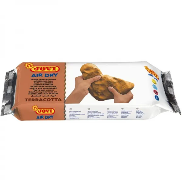 조비 공기 건조 모델링 점토; 1.1 lb. 테라코타 비 염색 예술 및 공예 프로젝트에 적합