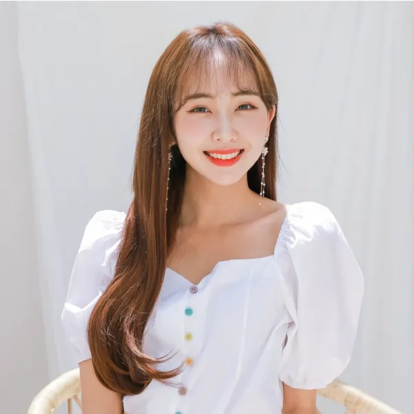 가발매니아 벨르C컬 형상기억인모)61cm납짝한뒤통수도ok 리얼라인피스( 오픈반가발, 1개, 투톤브라운