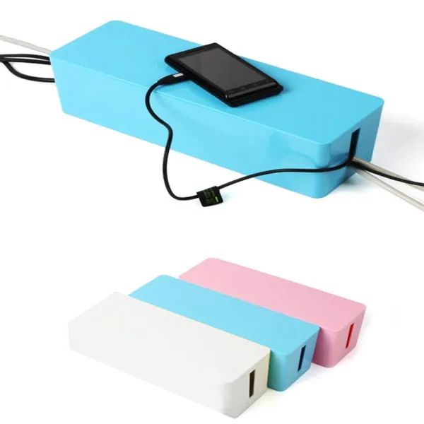 투엠샵 케이블 선정리 프리미엄 멀티탭 정리함 화이트 1개