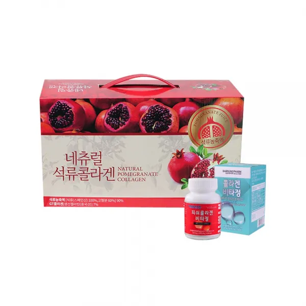 [네츄럴 석류 콜라겐] 60포 120포 피쉬콜라겐비타정 저분자피쉬콜라겐 석류농축액함유, 20g