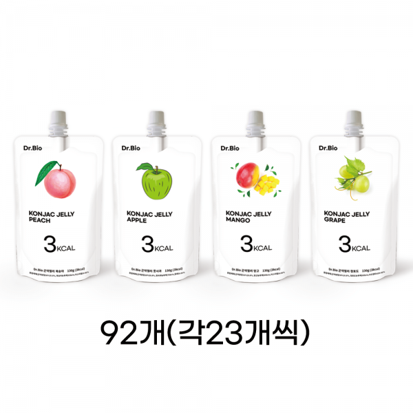 디알바이오 곤약젤리 92개 (4가지맛 23개씩) 실속포장