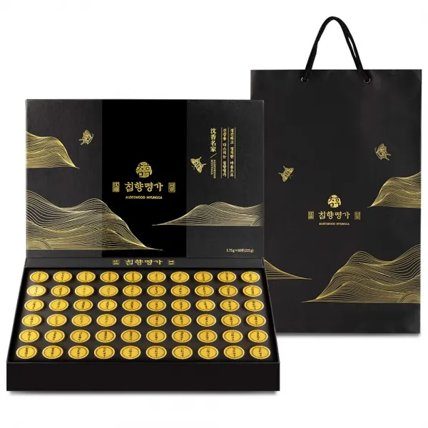 침향명가 침향환 수침향20% 60환+쇼핑백, 3.75g X 60환