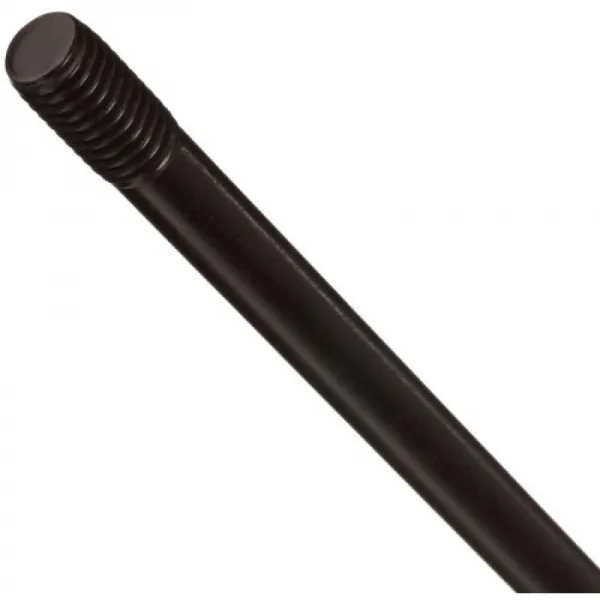 탄소강 스터드 불균등 한 나사산 흑색 산화물 마감 M8-1.25 나사산 95mm 길이 31mm / 12mm 나사산, 1