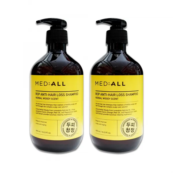 메디올 두피청정 샴푸 탈모 완화 샴푸 480ml 2개, 1세트