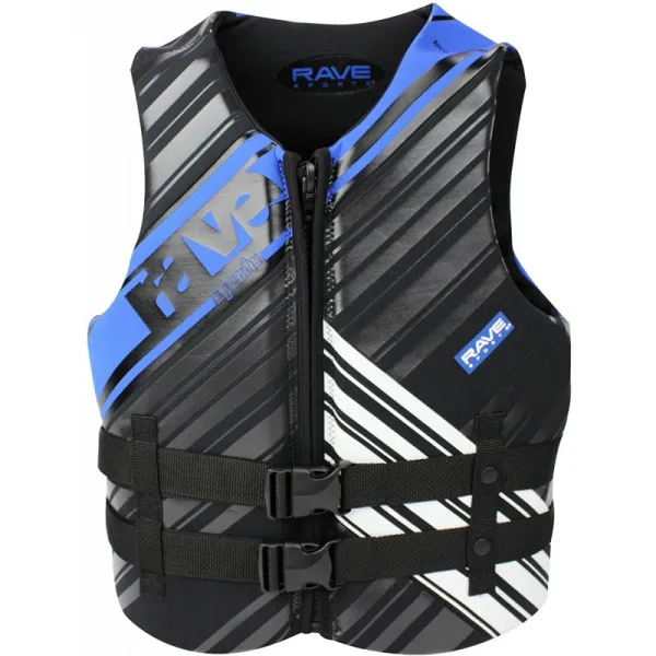 Rave Men 's Neo Life Vest (중형 검정 / 파랑)