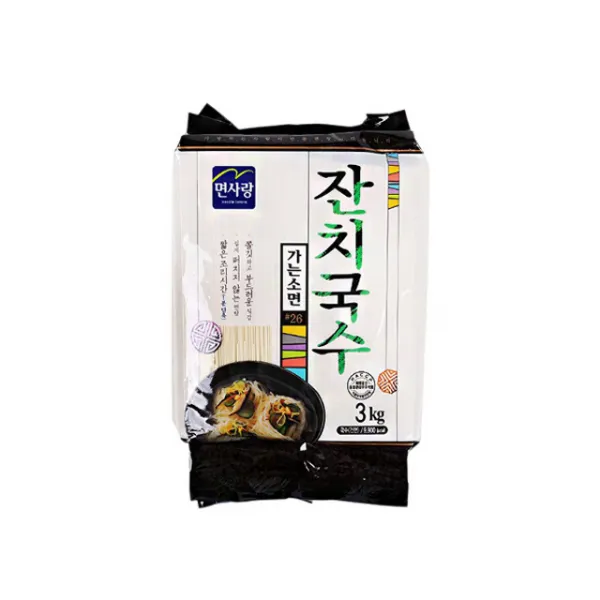 59 e메디치 / 푸드) 면사랑 잔치국수 가는소면 3kg 설탕 오이 소면/중면, 단일 수량