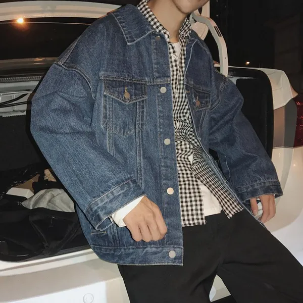 빅피플 가을 N03 청코트 코트 캐주얼 남자 루즈핏