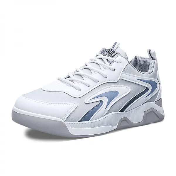 미끄럼방지농구화 증가하다 앞볼넓은스니커즈 인기남성밑창두꺼운캐주얼화, 245, 흰색