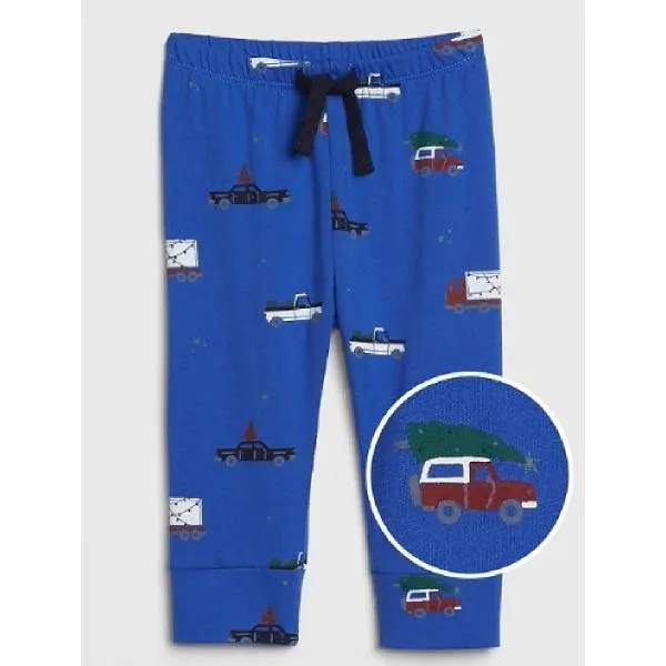  현대백화점 갭키즈 베이비 남아 프린트 풀온 팬츠 5239434121051 