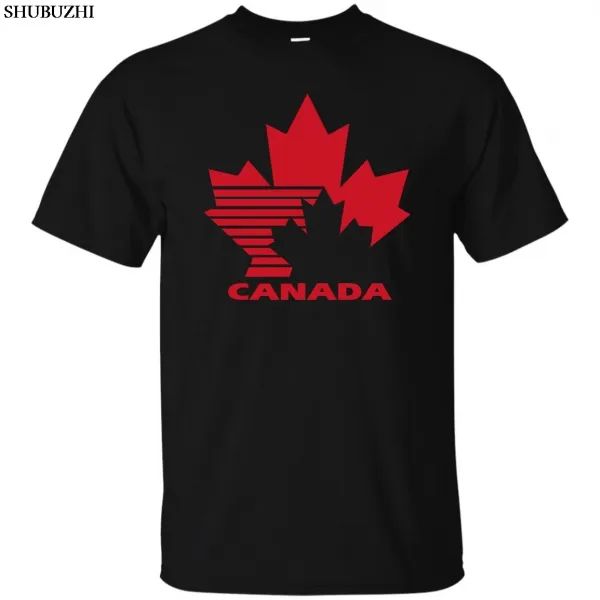 Team Canada Retro 80s Logo Jersey T 셔츠 Cool 캐주얼 자부심 T 셔츠 남성 유니섹스 New Fashion Tshirt 무료 배송
