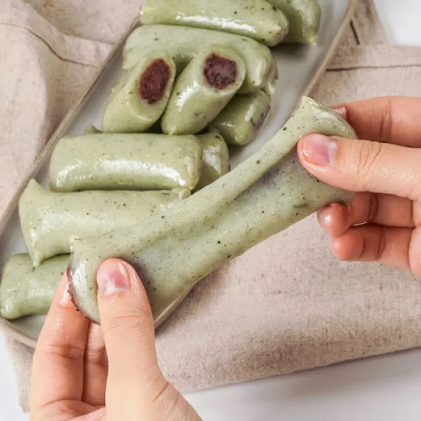 농부마음 [품앗이] 굳지않고 쫀득한 아스파라가스 앙꼬가래떡 900g, 단품없음
