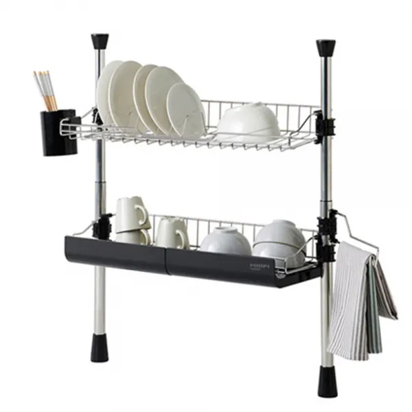 한샘 프리미엄 와이드 기둥식 식기건조대 600 2단 블랙 상세 설명 참조 제품:한샘 프리미엄 식기건조대 600 2단 0184169