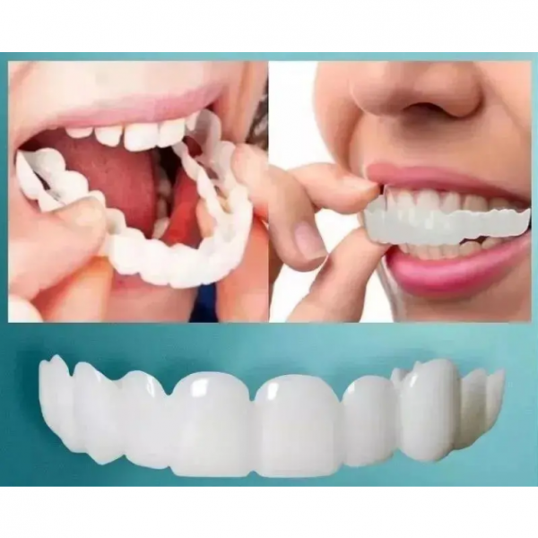 최신형 미관 18세대 리얼 치아 틀니 커버 어르신 식사 시 부족한 이를 채워줍니다, BM-위아래 이빨