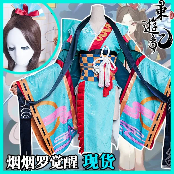 동유기 음양사 결전 평안 베이징 연라 각성 Cosplay 기모노 여성의류 풀