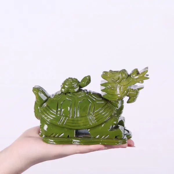 와이유 거북용 옥돌용거북 장식물 용두거북이 벽사진택 개광화 소인 거실, 25CM 모자용거북(한개)