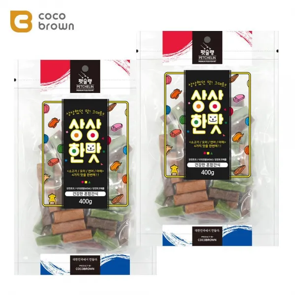 강아지 밥투정 꿀맛 간식 애견육포 2개 영양만점 고단백 신선