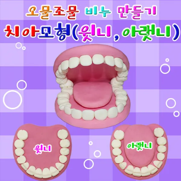 도매빅뱅 치아모양비누 윗니와 아랫니 3세트(2205)