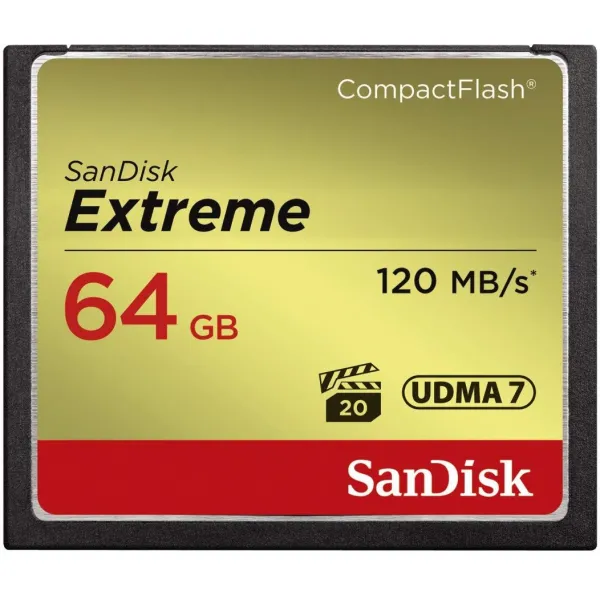 예상수령일 2-6일 이내 Sandisk (샌 디스크) 64GB 컴팩트 플래시 메모리 카드 EXTREME (최대 읽기 120MB s, 상세 설명 참조0