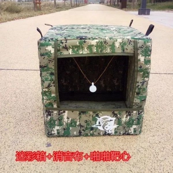 박스백 안전 카무플라주 캔버스 자동복위 새 천 가방 소음 완화 브래킷 표적 실내 전통 출행, 카모플라쥬 패브릭 하트 스텐 하트 4