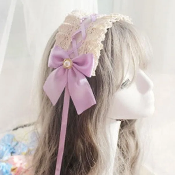 쎄미마켓 바나나핀 화물 오리지널제작 직접 만든 작품 머리띠 소프트 매제차원 소녀 LOLITA 악세사리 귀여움이 많다 색깔