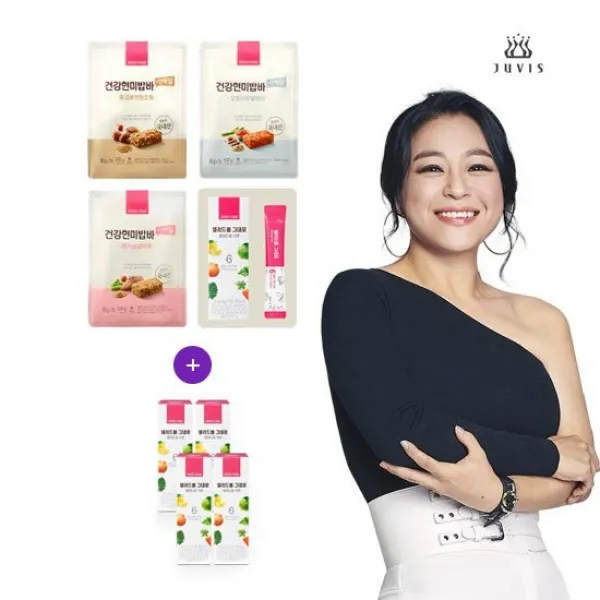 건강현미밥바 단백질플러스 28개 + 샐러드를그대로 28포, (율)쥬비스 건강현미밥바&샐러드그대로패키지