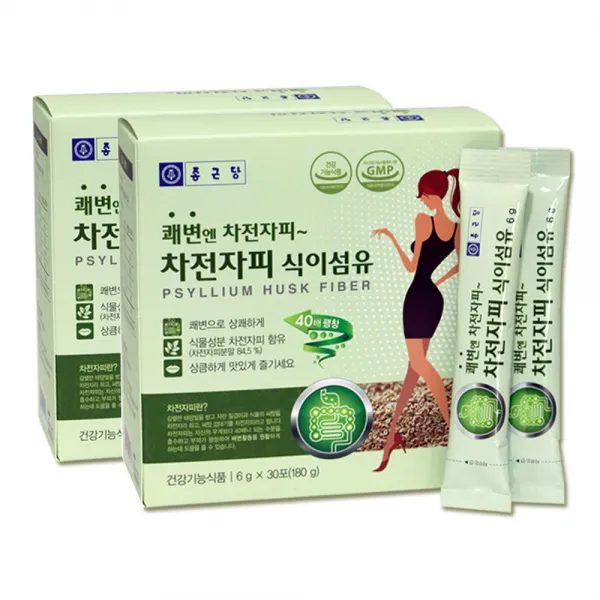 건강을더하다 차전자피 식이섬유 차전차피 분말 변비개선 쾌변 보충제 60포 6g