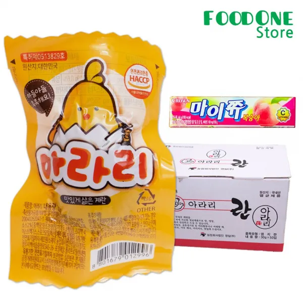 [푸드원스토어] 영일 아라리 계란 (훈제란) 30g x 50개 + 마이쮸 1개, 1세트, 30g