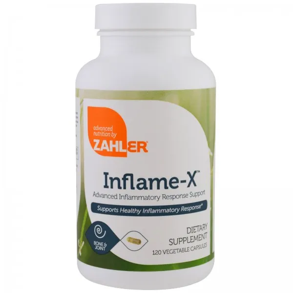 자일러 Zahler Inflame-X 어드밴스드 염증 반응 지원 120 식물성 캡슐