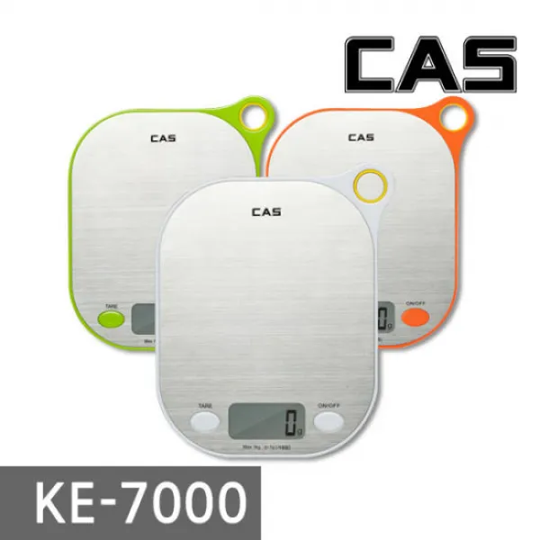 [카스]디지털 주방저울 KE-7000 (최대 1kg / 1g단위 표시), COLOR:오렌지, 단품