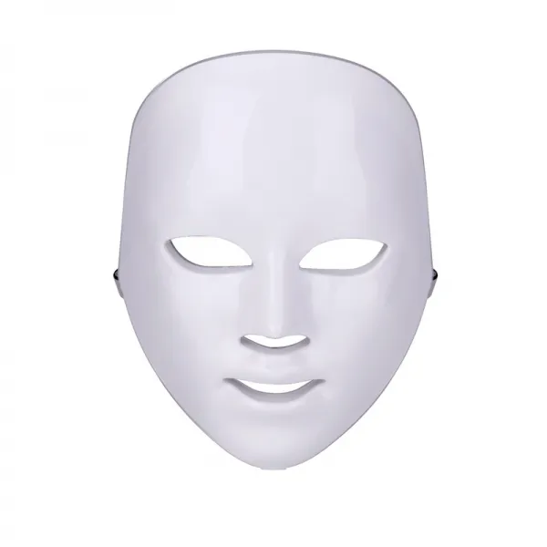 레인보우 안면보호마스크 칠색 채색 유광 컵의례 레드 블루레이 채광 빛으로 비추다 미용기 X2개 유럽규격차 화이트