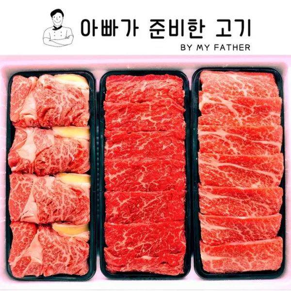 아빠가 준비한 고기 친환경한우특선세트 1++등급(마블링No.9), 1세트