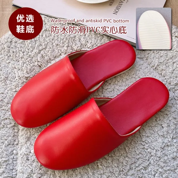가죽뮬슬리퍼 사계절 실내 여성 봄가을 블로퍼 가정용 마루 미끄럼방지 무취발 소프트 밑창 2149191058, 재다 대단히 좋다 맟춤제작  구체적