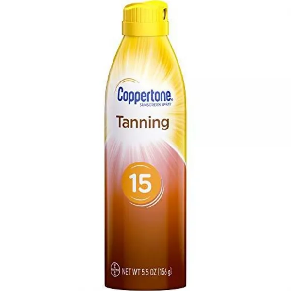 Coppertone - 코퍼 톤 태닝 드라이 오일 선 스크린 연속 스프레이 SPF 15 - 5.5oz, 1매입