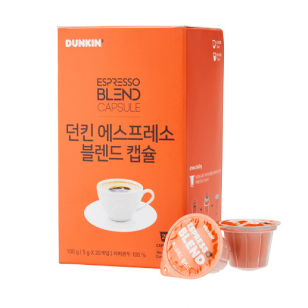 던킨 에스프레소블렌드 캡슐커피 5g 20개