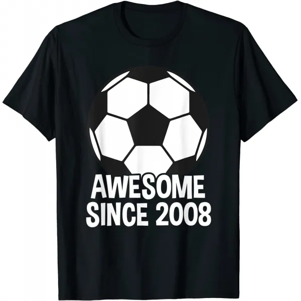브랜드없음 2008년부터 굉장하다 13번째 생일 13세 축구 선수 티셔츠