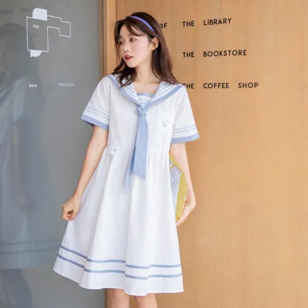 Jun.16 184번 소녀 첫사랑 원피스 일본 마린룩 여름 고등학교 학생 학원룩 상큼 상큼 jk 치마바다군령Z