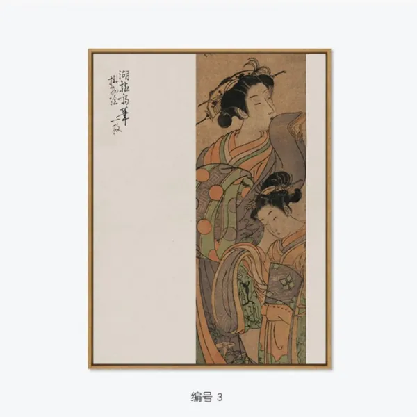 일본 일식집 스시집 료칸 이자카야 인테리어 그림 액자 대형, 우드