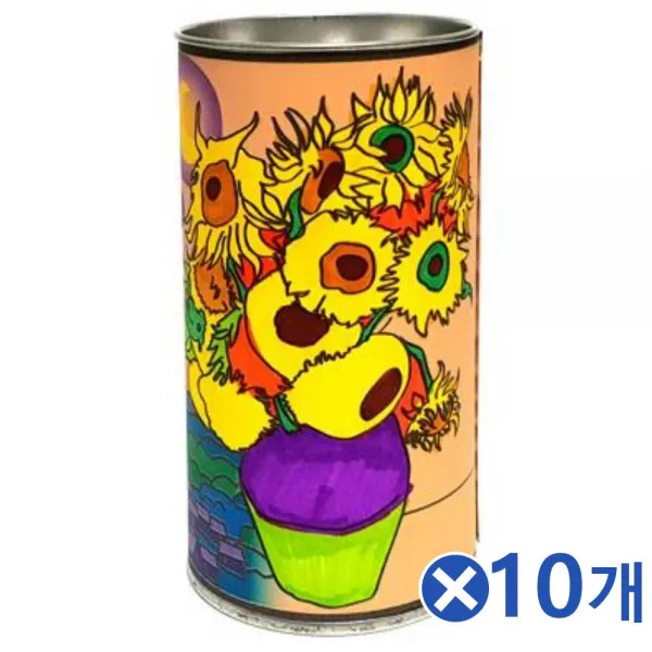 명화 색칠 저금통만들기x10개 만들기장난감 DIY세트/유치원만들기/DIY/어린이집수업/DIY세트/교구세트/방, 단일상품
