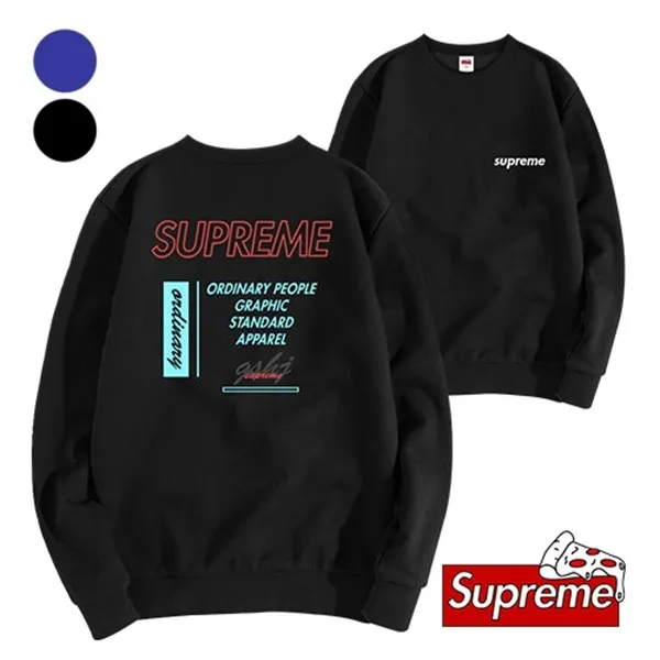 Supreme 슈프림정품 오디너리 오버핏 특양면 맨투맨
