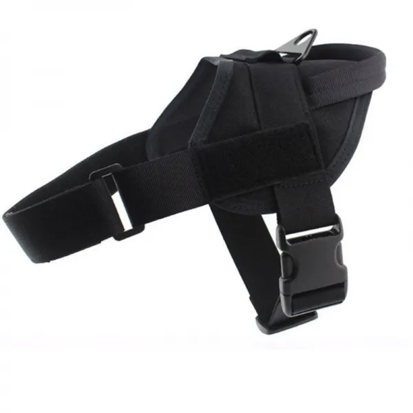 Mar.20 95번 강아지 산책 전술 훈련 가슴 멜빵 중대형견 K9의 옷 조끼형 견인 덕목 금모마개 커버z S 소형 13 23 킬로그램 검은색 홑옷