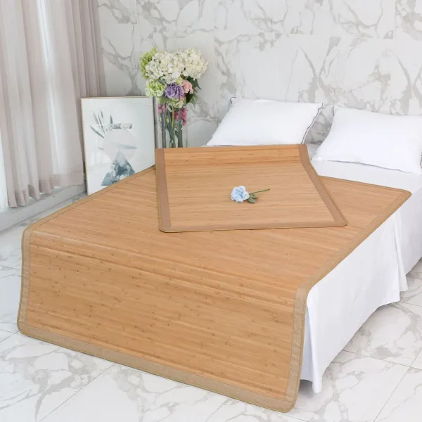 W66F9A9T 오크자리 10mm탄화보더 왕골자리 90x180cm 시원한자리 작은 여름러그 대자리 침 대나무 돗자리 편백자리 나무자리 jd-01950 대자리