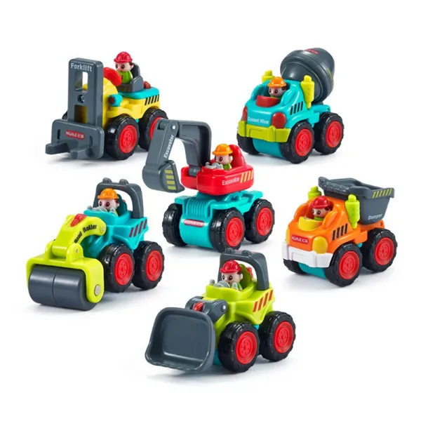 hule toys 장난감 소년 포켓 공사 차 미니 포켓 자동차 모형 장난감 차 장난감 0 - 1 세